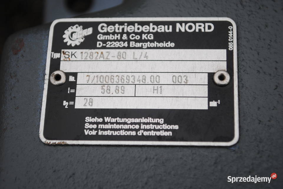 Motoreduktor 075kw 28obrmin NORD