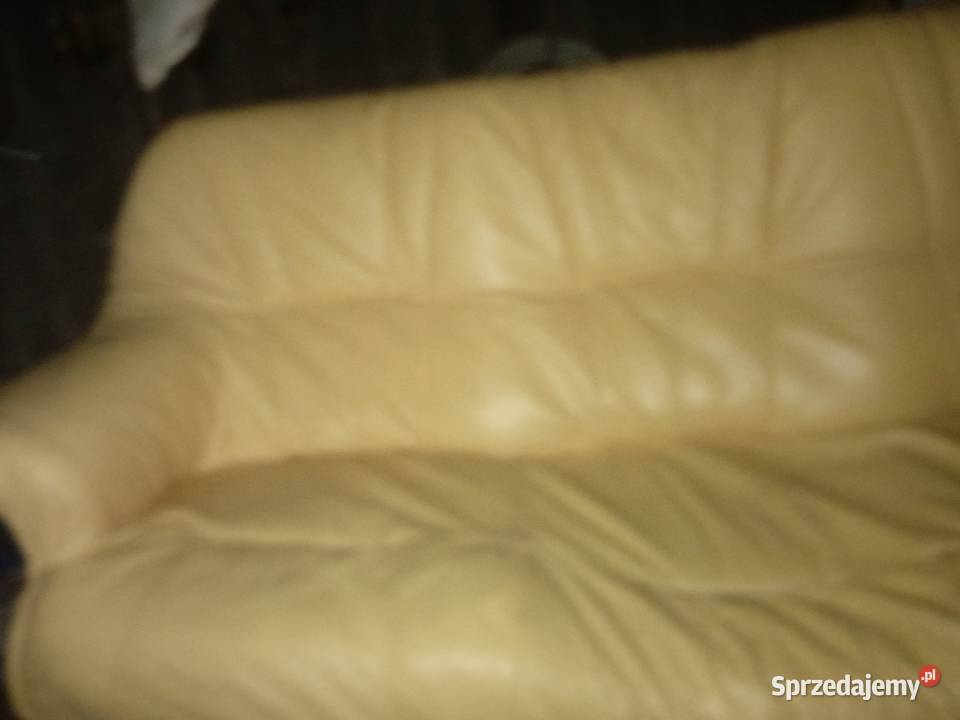 Komplet 2 fotele i 1 sofa skóra Meble lubelskie Babsk