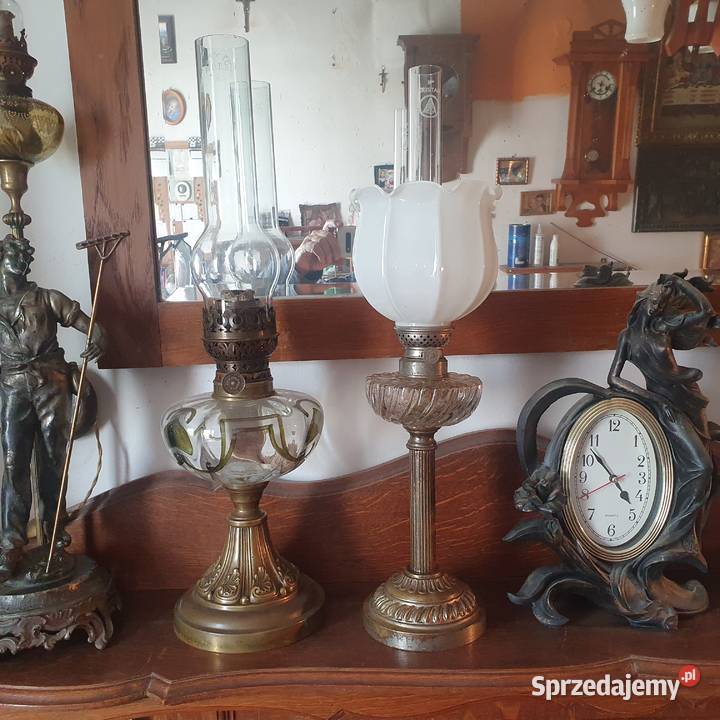 Starasprawna lampa naftowazbiornik śr11 gr44 Antyki Wrocław