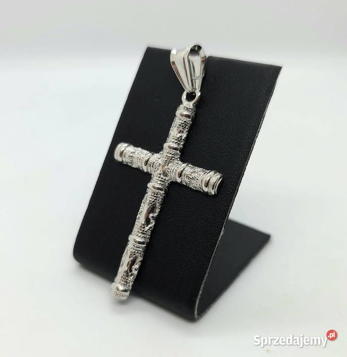 Nowa srebrna zawieszka próby 925 356g krzyżyk Elbląg