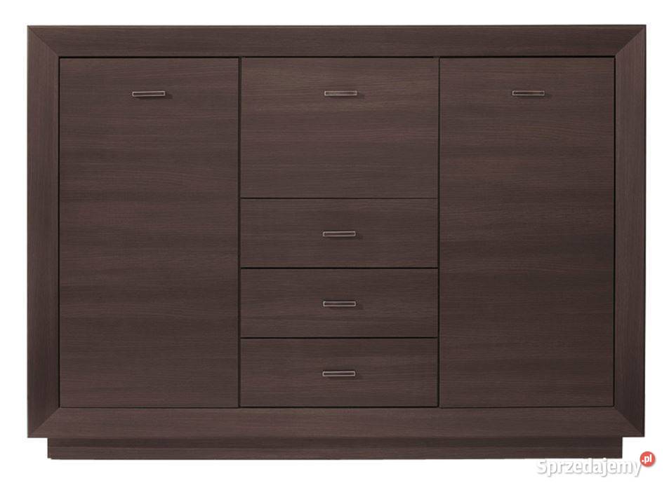 Komoda Largo Black Red White Wenge Venge szer