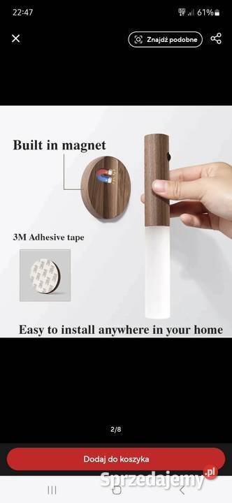 Lampa led z czujnikiem ruchu Łódź sprzedam