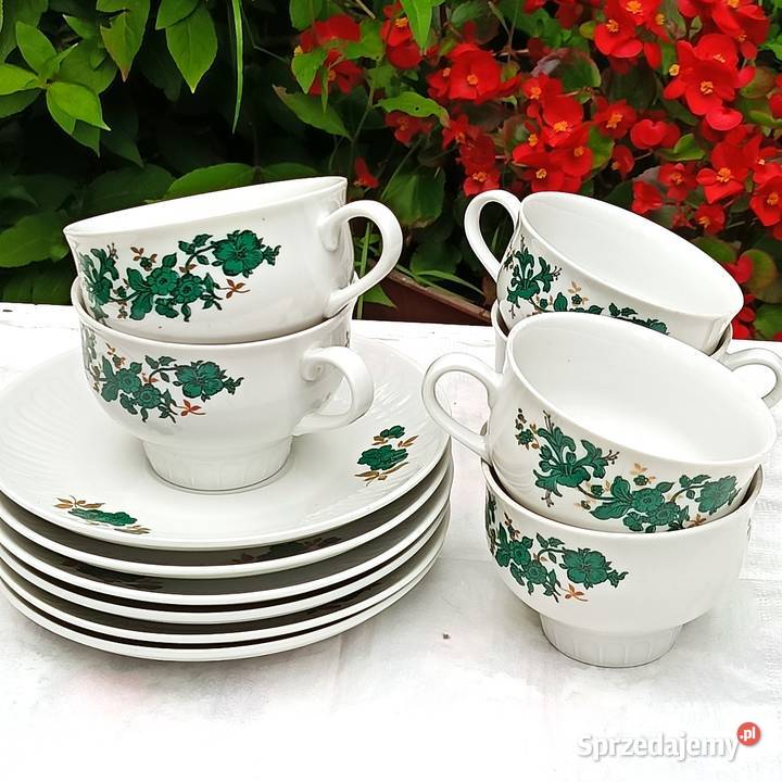 Biała porcelana 6 x duo warmińsko-mazurskie Szczytno