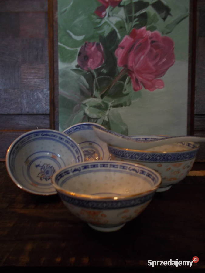 Porcelanowe Chińskie MiseczkiZłoty Szczecin