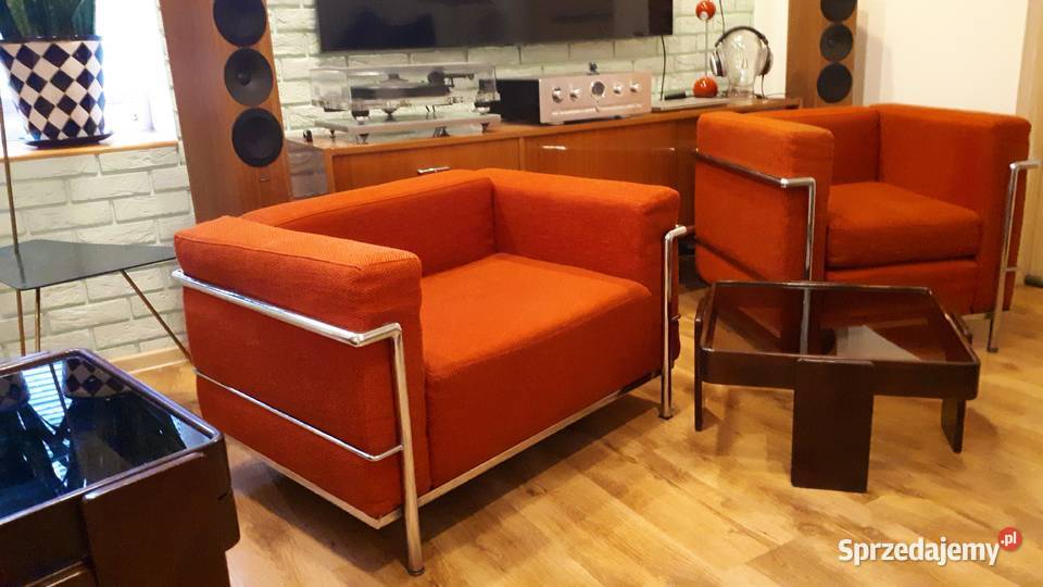 Fotel Le Corbusier LC 3 LC 2 sygnatura z lat wielkopolskie Kalisz