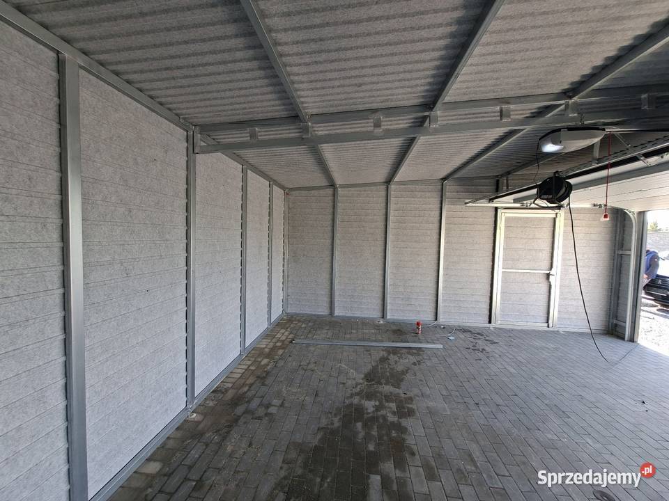 Garaż blaszany z bramą Segmentową Garaż 580x6 Sprzedaż Koszalin