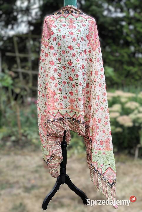 Duża lekka chusta chustka indyjska dupatta pareo Szczecin