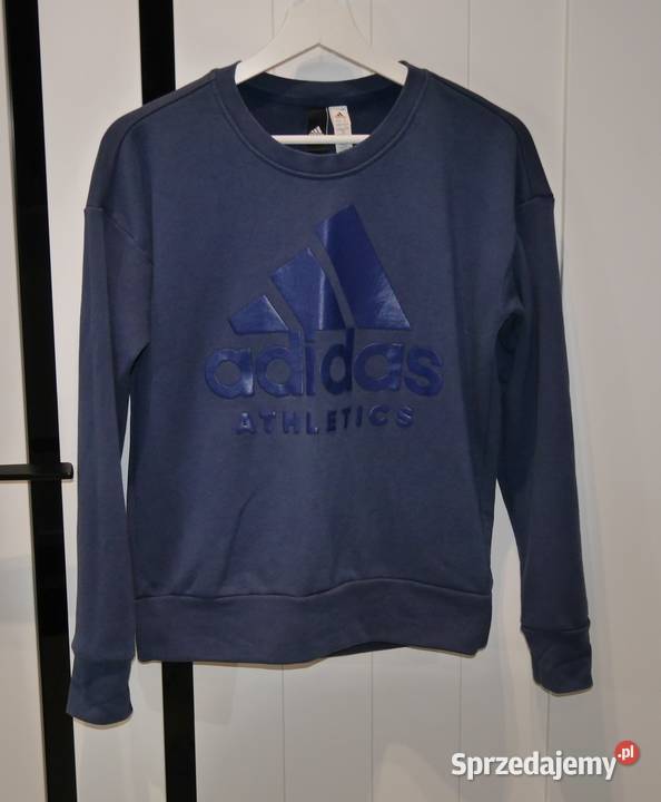 Adidas świetna bluza gumowane logo 36 S Adidas