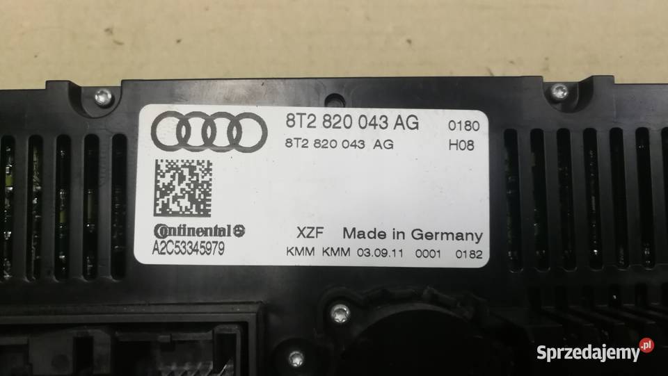 PANEL KLIMATRONIK AUDI A4 A5 Q5 8T2820043AG UK Przystajń