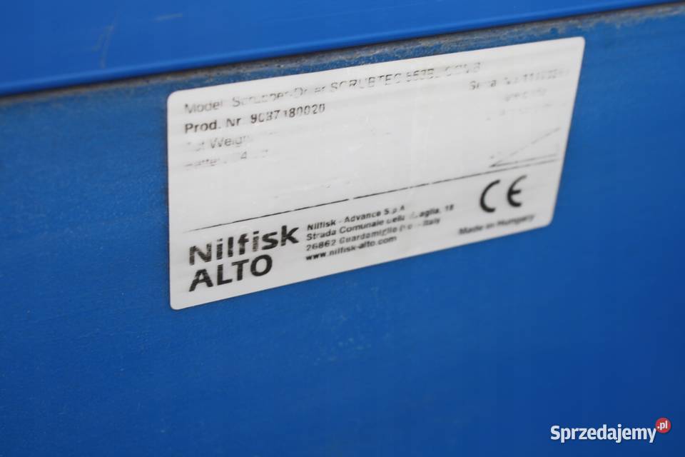 SZOROWARKO CZYSZCZARKA NILFISK ALTO SCRUBTEC Wąchock sprzedam