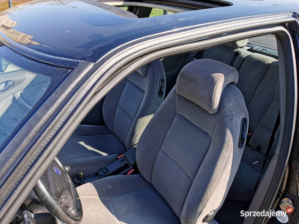 unikalny Saab 93 coup 20i 1998 z szyberdachem welurowa tapicerka Warszawa