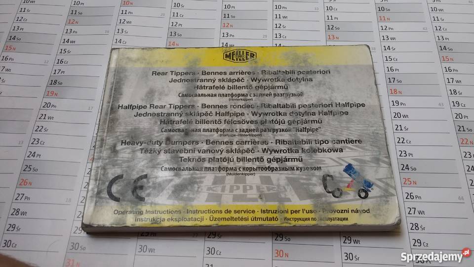 Instrukcja eksploatacji Meiller Kipper wywrotka Szamotuły