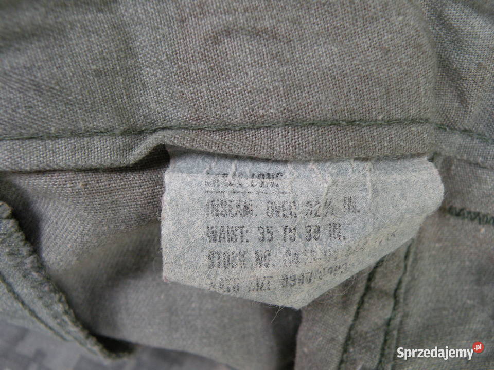 Spodnie BDU woodland large long NYCO 82r Wrocław