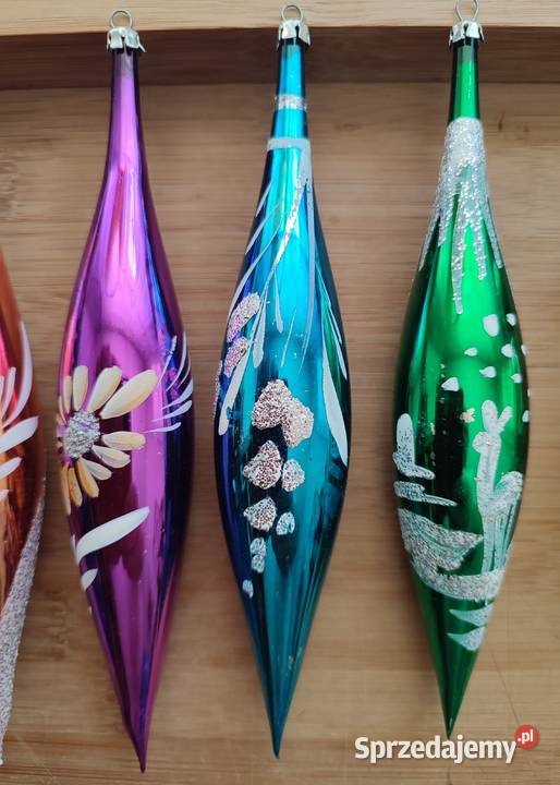 PRL ozdoby choinkowe sople mazowieckie Warszawa