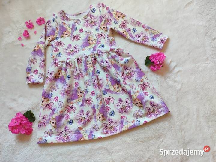 Sukienka dziewczynki bawełna dzianina ELSA pomorskie Lipnica