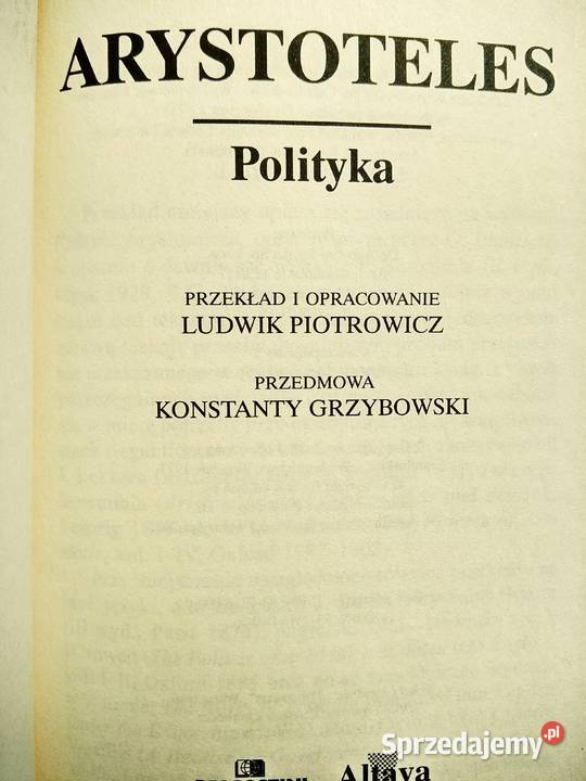 Polityka Arystoteles książka unikat Bródno Warszawa