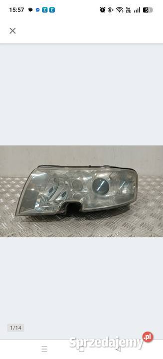 Lampa Xenon skoda superb 1 lewa Części samochodowe pomorskie Połczyno