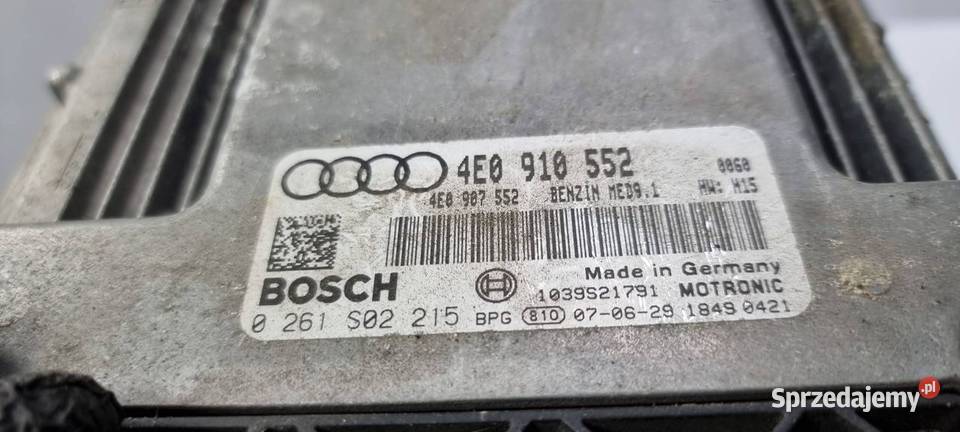 KOMPUTER AUDI S8 D3 4E0910552 Lipno