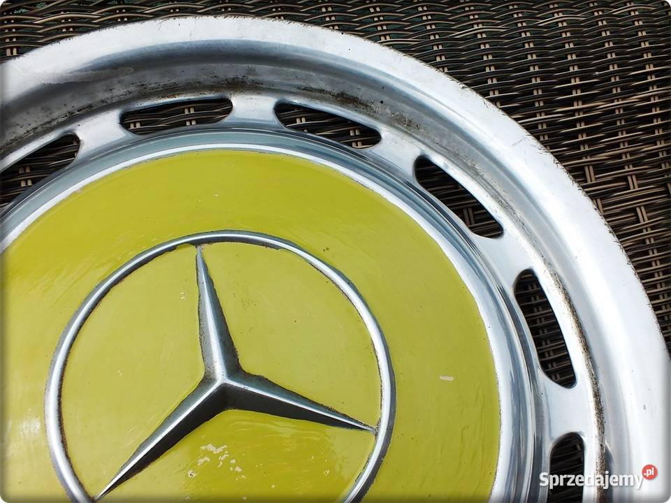 MERCEDES Oryginalny Kołpak kolor Żółty Beczka Kołpaki