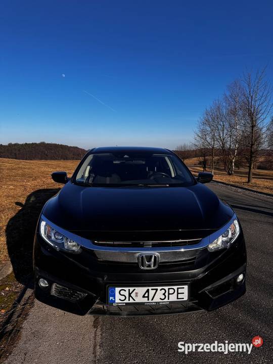 Honda Civic x 15t sedan salon polska ASO bezwypa wspomaganie kierownicy małopolskie Kraków
