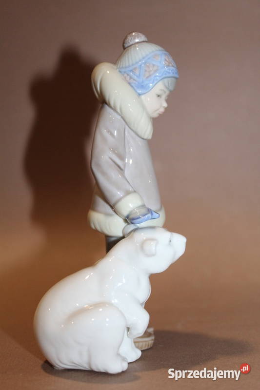 Figurka chłopca z niedźwiadkiem NAO Lladro 176 Szczecin