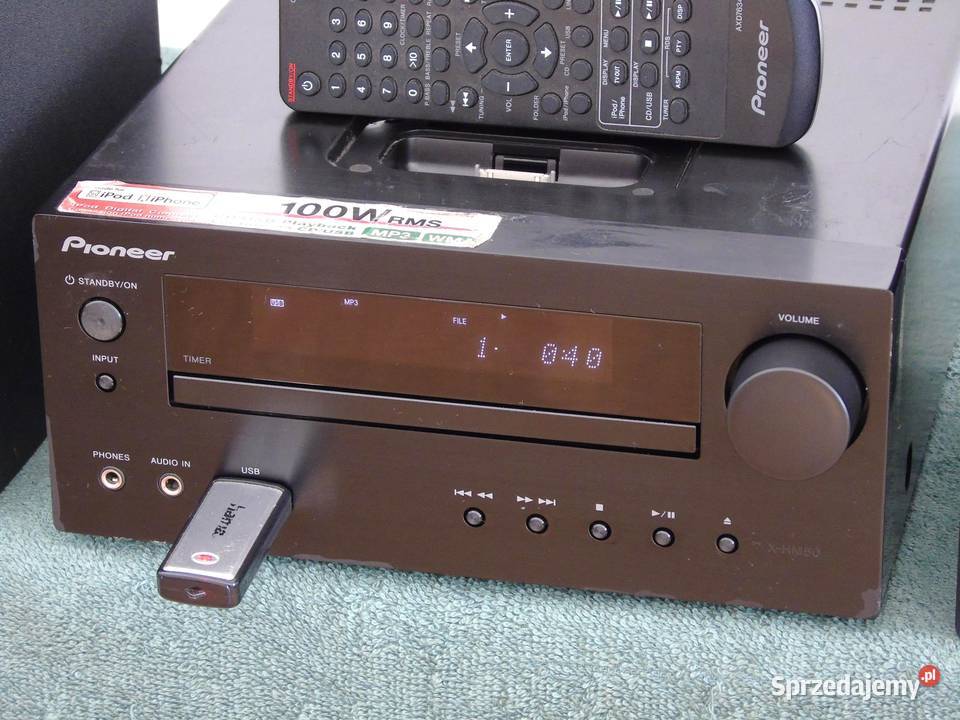 Wieża Pioneer pilot USB mp3 CD RDS AUX kol podkarpackie sprzedam