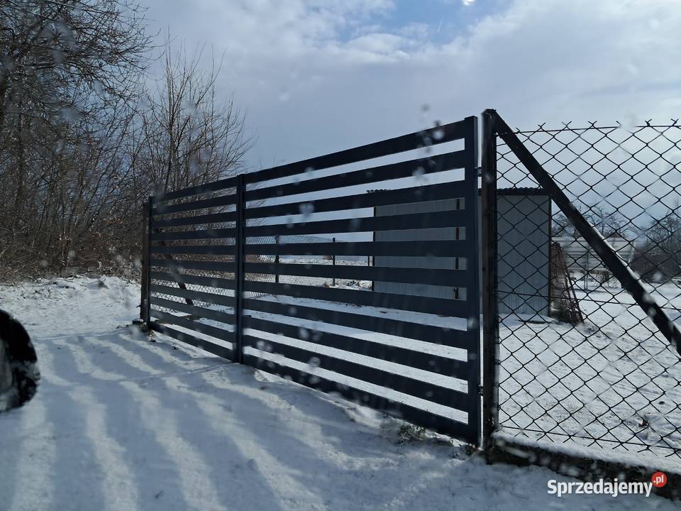 Brama palisadowa dwuskrzydłowa Kierlikówka