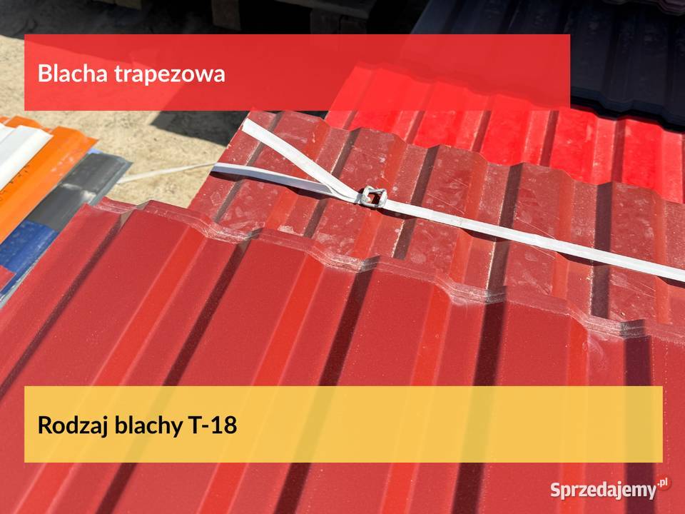 Blacha Trapezowa T18 2 gat w kolorze 9006 Okazja wielkopolskie Puszczykowo sprzedam