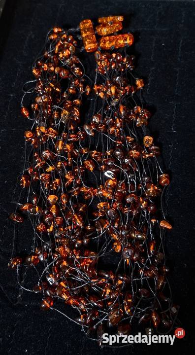 Śliczny naszyjnik bursztyn Amber Jantar pomorskie