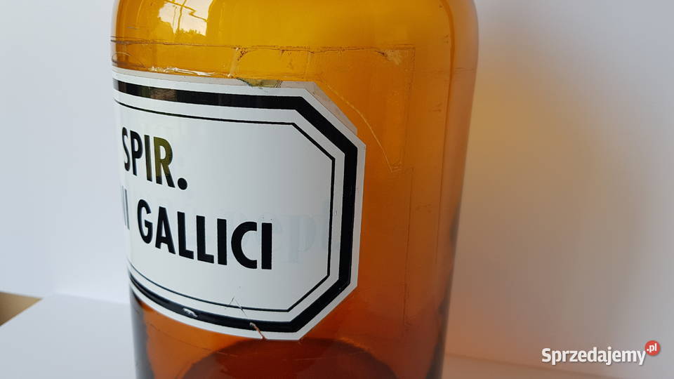Stara ogromna butla pojemnik apteczny wysokość Dąbrowa Górnicza