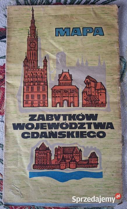 Mapa zabytków Województwa Gdańskiego Mapy i przewodniki Kraków