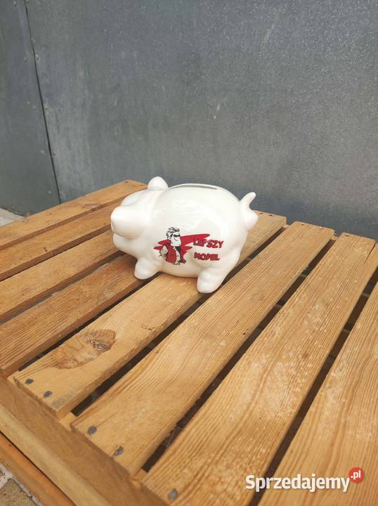 Ceramiczna skarbonka świnka Lepszy Model biały Podkałek