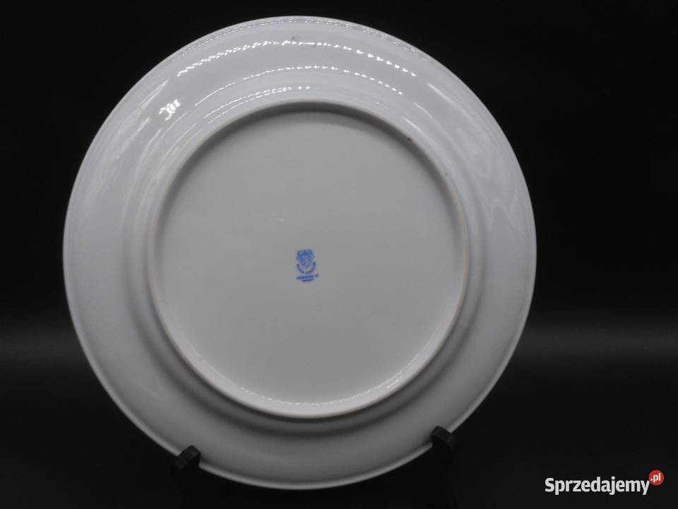 Dekoracyjny talerz zdobiony wzór z chmurami wielkopolskie Raszków sprzedam