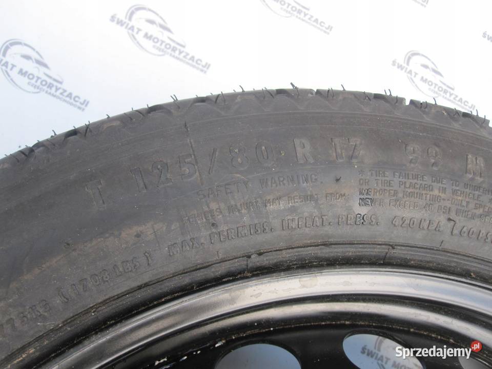 MERCEDES CLK W209 koło dojazdowe śruby 1258017