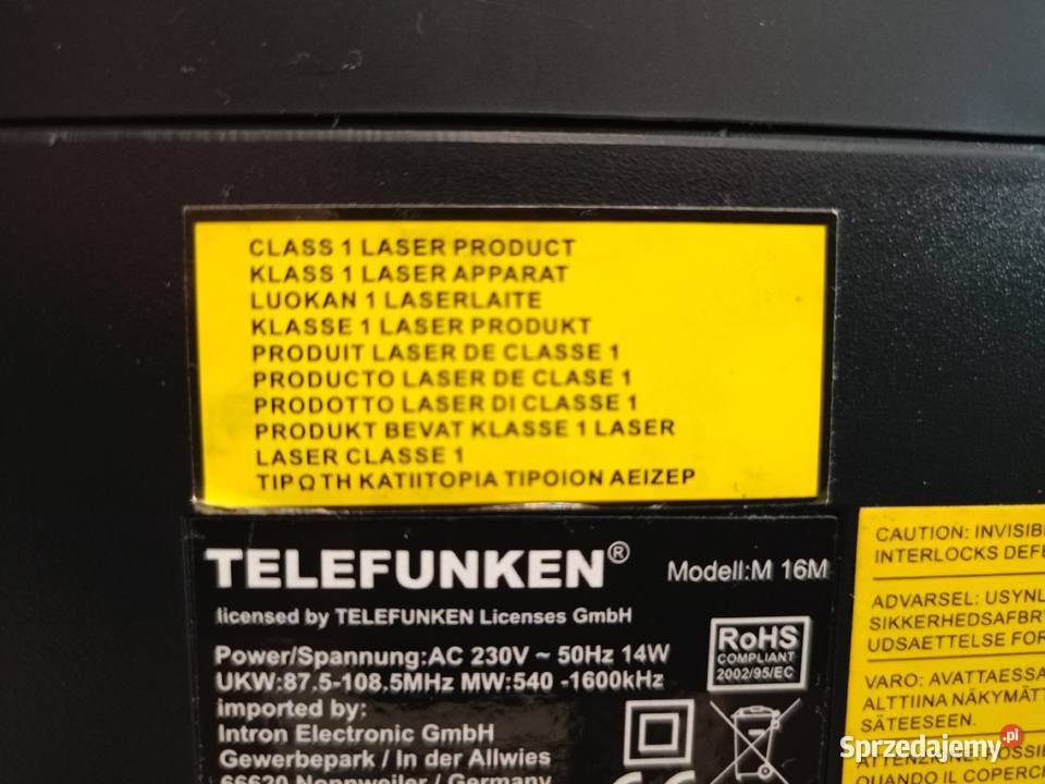 Mikro Wieża TELEFUNKEN USB MP3