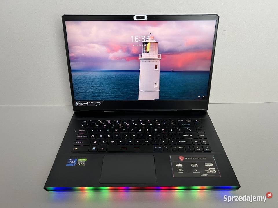 Laptop MSI Raider GE66 Intel Core i9 RTX 3070Ti Opole sprzedam