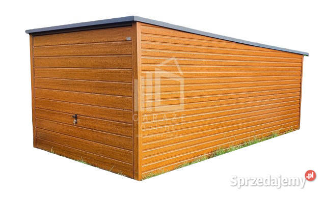 GARAŻ BLASZANY 3m x 5m poziom spad tył Brama Opole