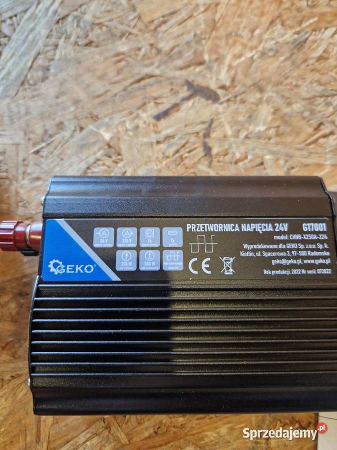 Przetwornica Napięcia 24V na 230V 250W500W GEKO Pozostałe Głogowa