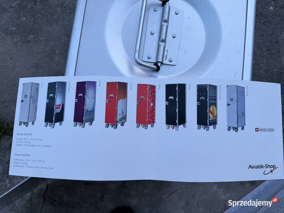 Swissair Box w kolorze aluminiowoszarym pomorskie Starogard Gdański