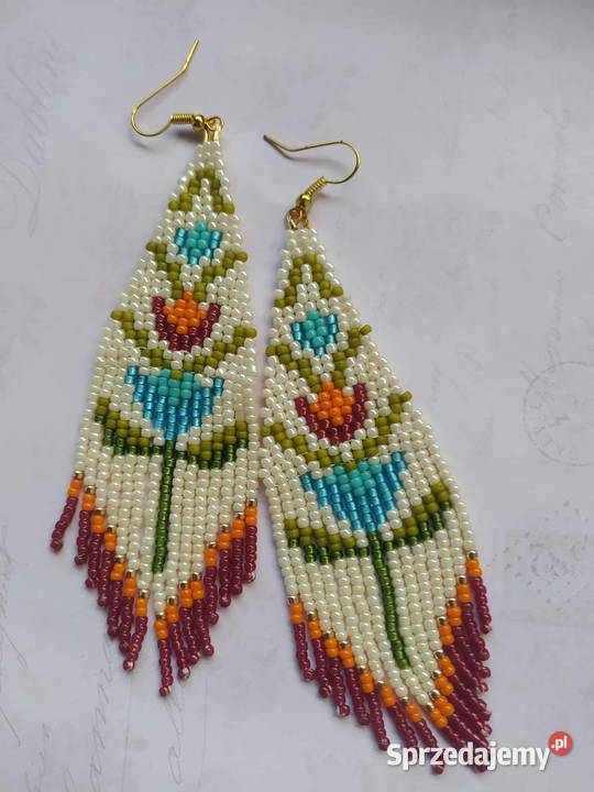 Kolczyki z koralików Toho mazowieckie