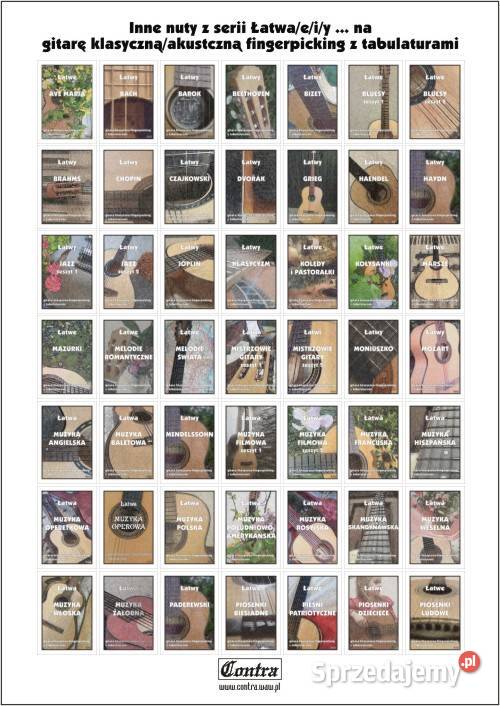 Łatwy Chopin na gitarę nutytabulatury mazowieckie Nieporęt