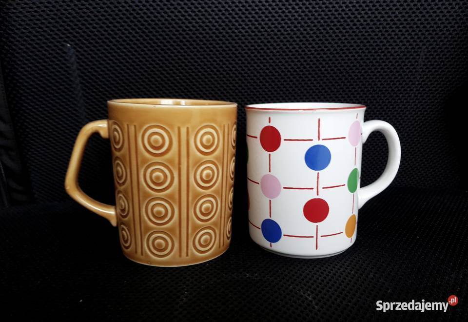 Porcelit Pruszków kubek grochy kółka mazowieckie Warszawa