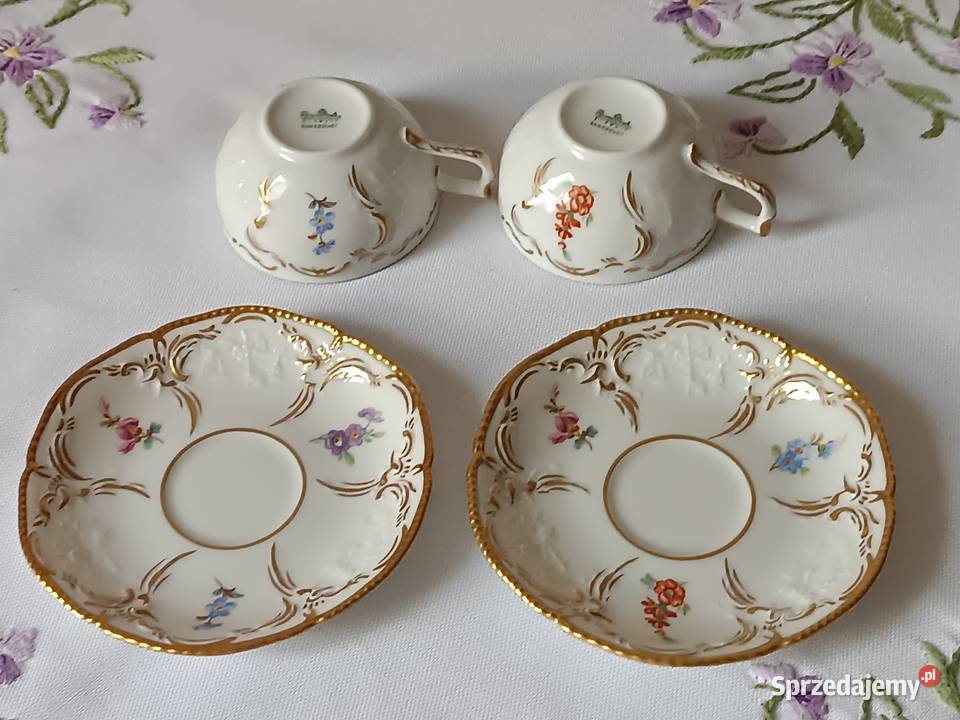 Kolekcjonerskie filiżanki Rosenthal Sanssouci Porcelana i szkło Gorlice