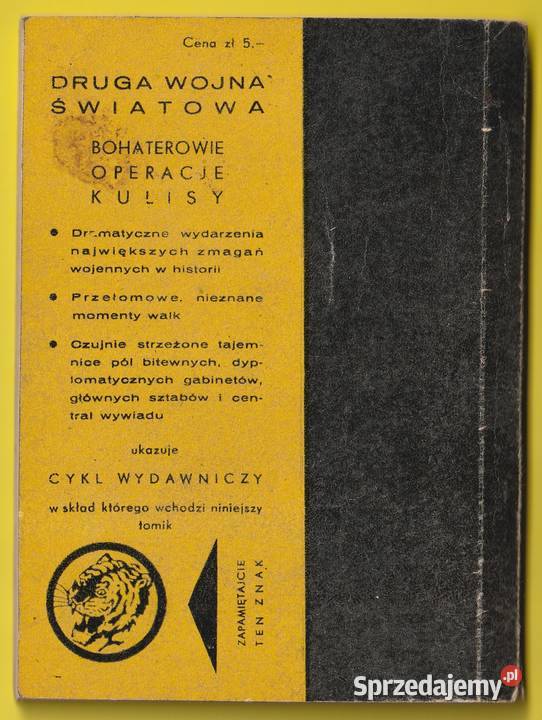 ŻÓŁTY TYGRYS GDZIE JEST OBERLEUTANT SIEBERT 1966 Rok wydania 1966 Łódź