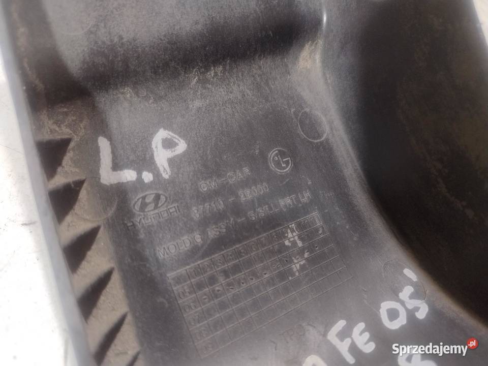 OSŁONA PROGU LEWY PRZÓD HYUNDAI SANTA FE 22 CRDI sprzedam