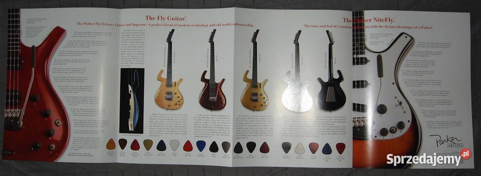 Parker Guitars katalog gitarplakat Parker Kępice