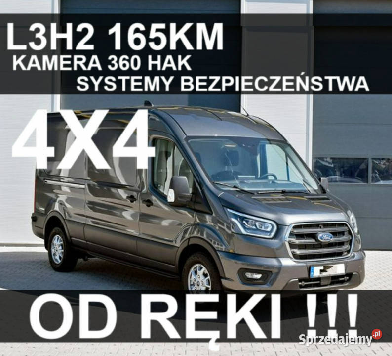 Ford Transit 4X4 165 Hak Kamera 360 Napęd 4x4 ABS Szczecinek