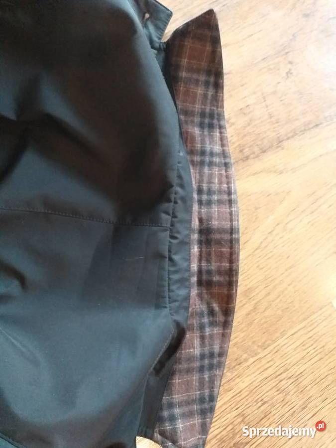 Czarny męski płaszcz biznesowy FF 48176 Katowice