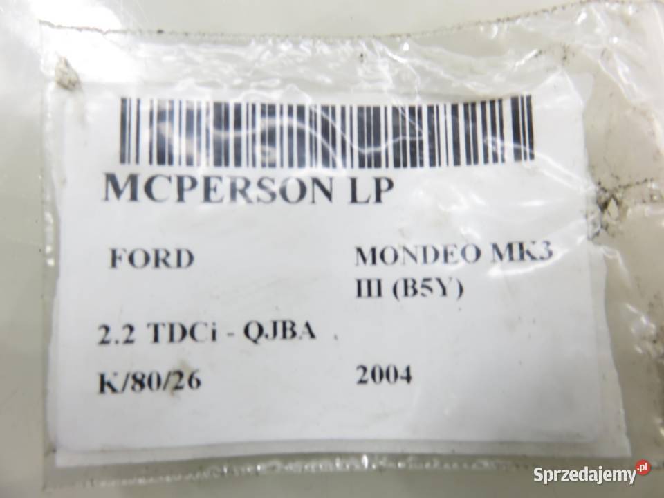MCPERSON LEWY PRZEDNI FORD MONDEO MK3 III 22 małopolskie