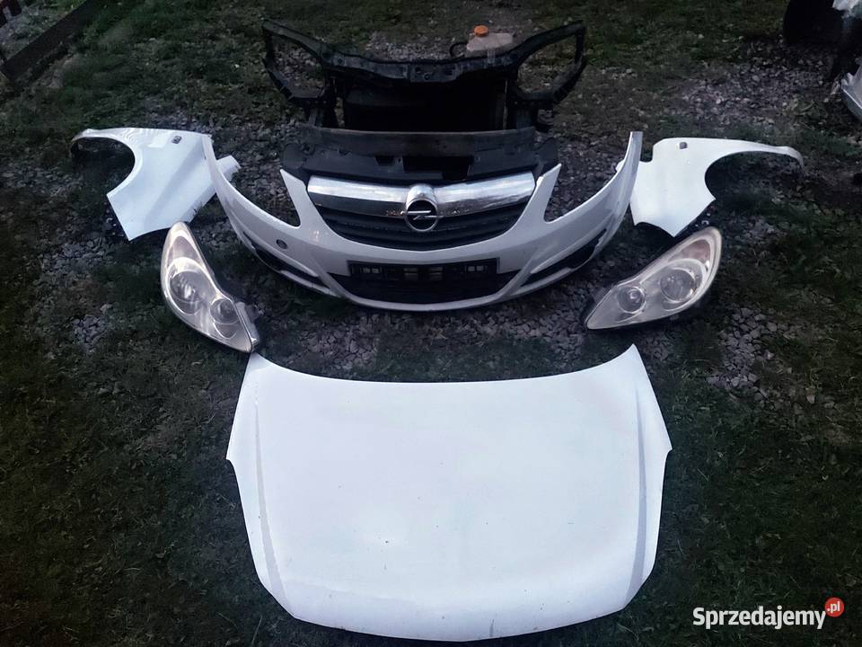 Opel Corsa D 08 KOMPLETNY przód Zderzak Błotniki